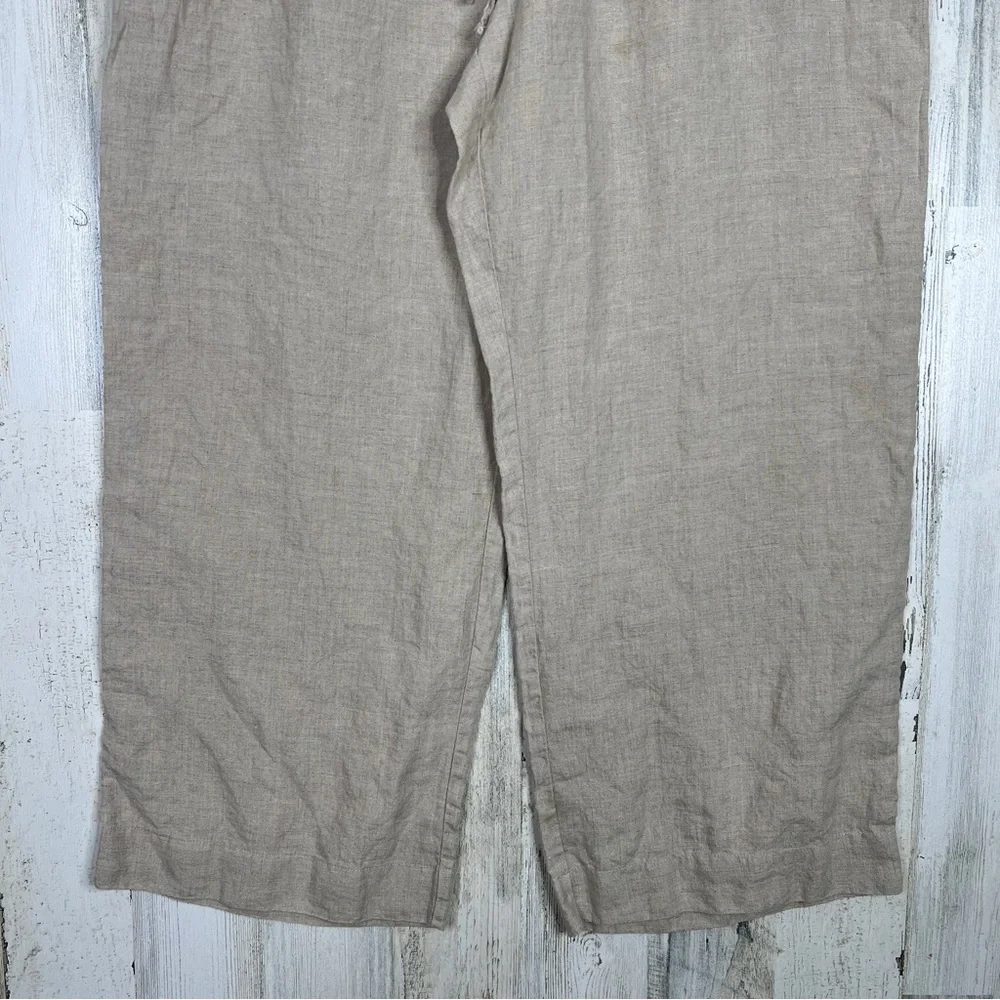 Tommy Bahama 100% Linen Pants Women's Size XL Pull-on Light Academia Lagenlook